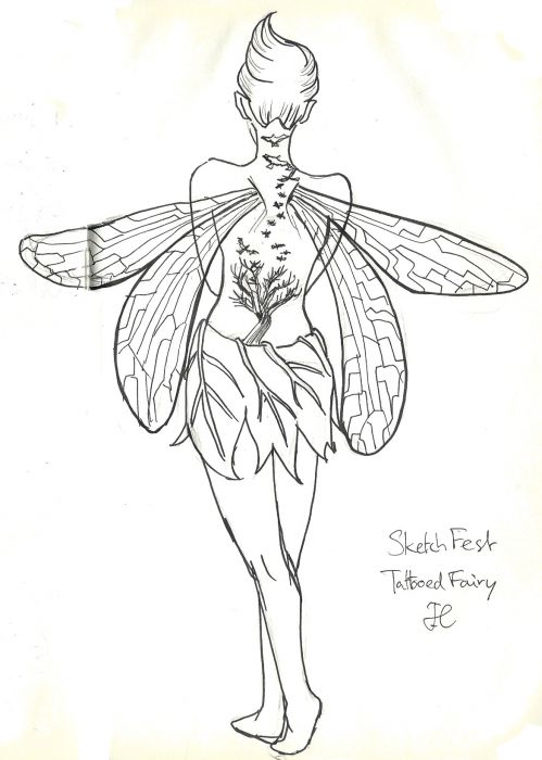 Tattooed Fairy by Tamara Haitaka
